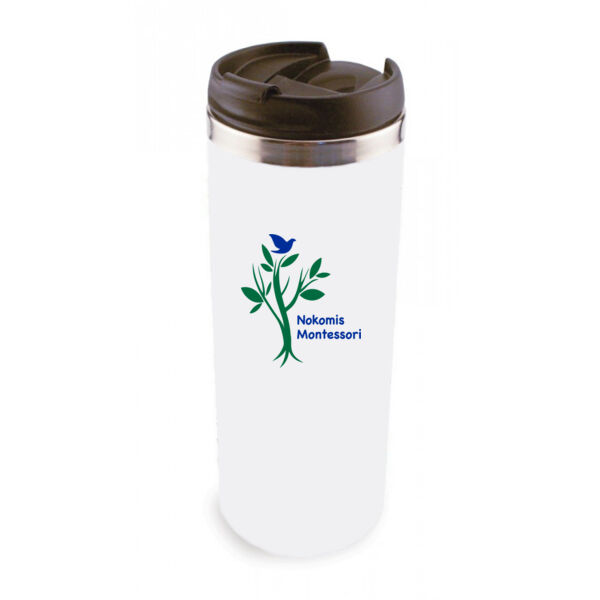 14 oz Stainless Steel Tumbler - Sublimated Logo Thumbnail
