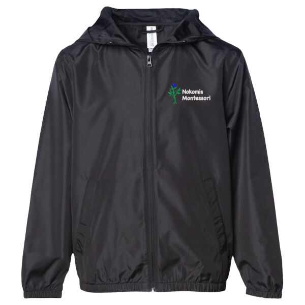 Independent Trading Co. - Youth Lightweight Windbreaker Zip Jacket - Embroidered Logo Thumbnail