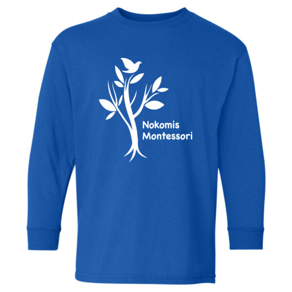 Gildan - Heavy Cotton™ Youth Long Sleeve T-Shirt - Printed Logo Thumbnail