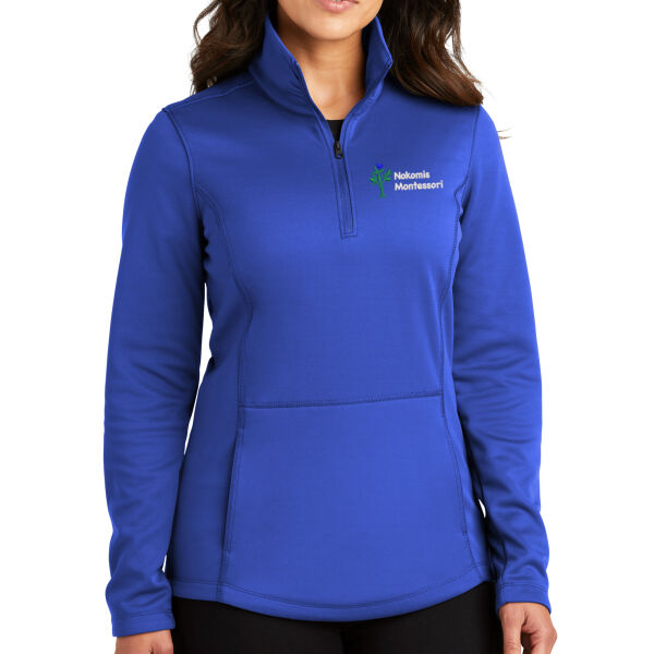 Port Authority® Ladies Smooth Fleece 1/4-Zip - Embroidered Logo Thumbnail