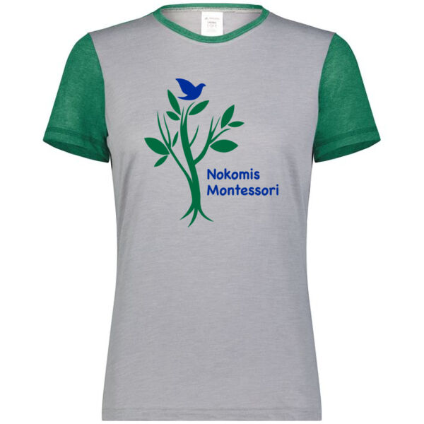 Augusta - Ladies Gameday Vintage Ringer Tee - Printed Logo Thumbnail